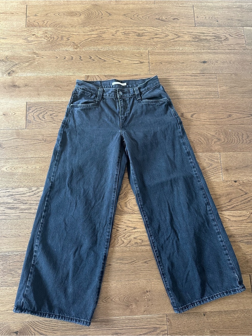 Levi’s ‘94 Baggy Wide Leg Jeans Washed Black Sz 28 - Picture 4 of 10
